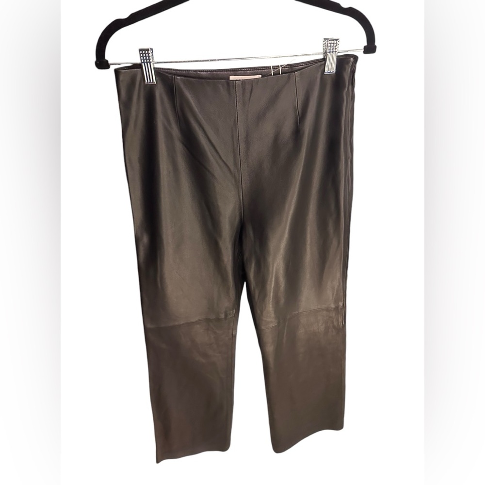 Rebecca Taylor Lamb leather ankle pants